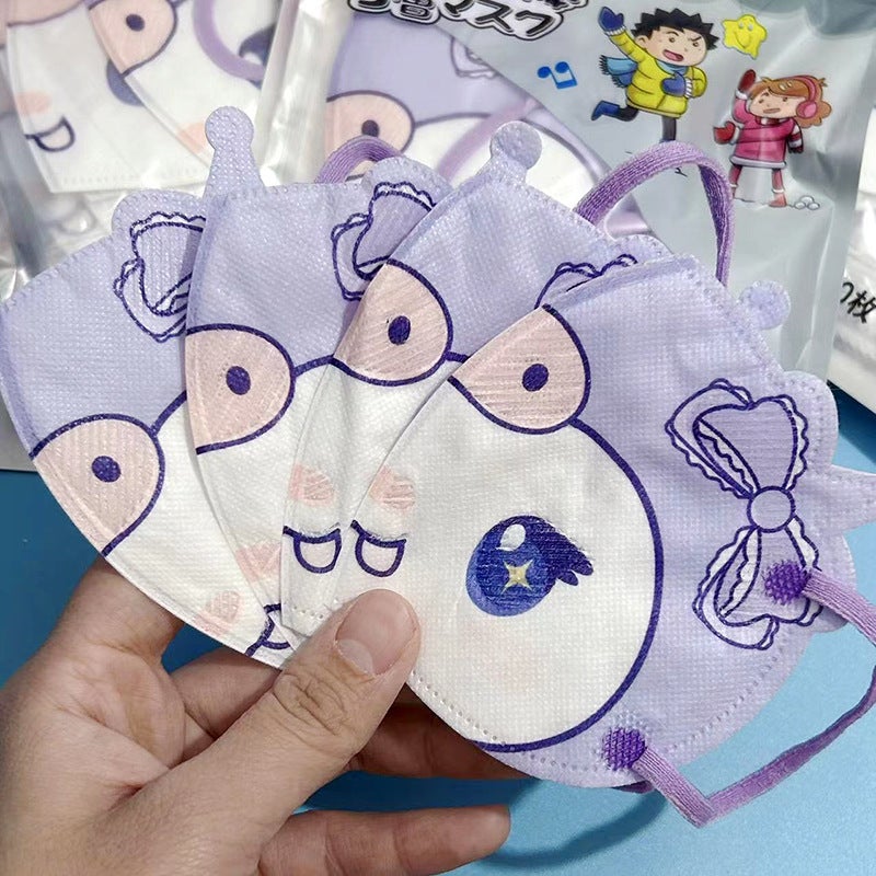 Children'S Cartoon Coolomi Mask 3D Three-Dimensional Mask Coolomi Special-Shaped Mask Disposable Protective Mask - Image 3