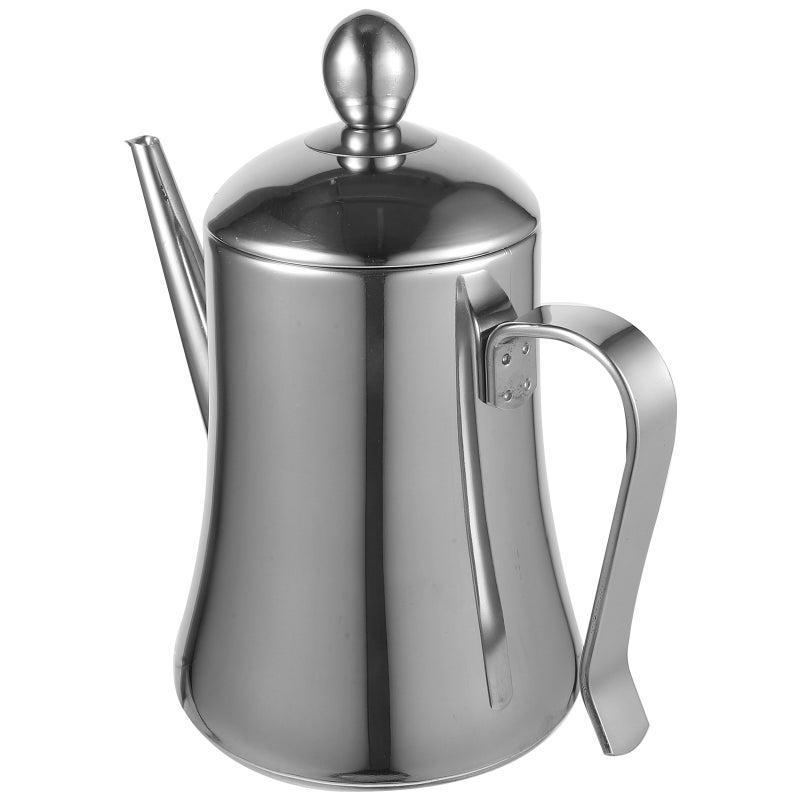 1L Stainless Steel Oil Dispenser Bottle Polished Anti-leak Vinegar Tea Bottle for Kitchen Restaurant - Image 4