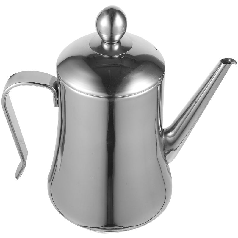 1L Stainless Steel Oil Dispenser Bottle Polished Anti-leak Vinegar Tea Bottle for Kitchen Restaurant - Image 1