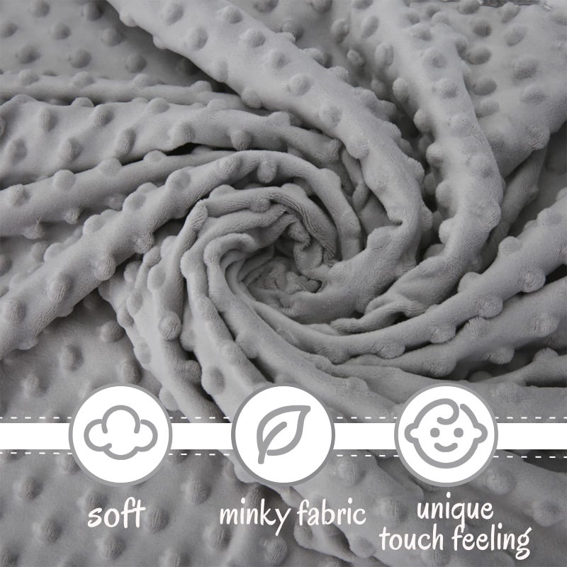 Pro Goleem Elephant Loveys for Babies Soft Security Blanket Infant Snuggle Toy Stuffed Animal Blanket Baby Registry Search Baby Boy Gifts for Infant and Toddler Gray 16 Inch - Image 5