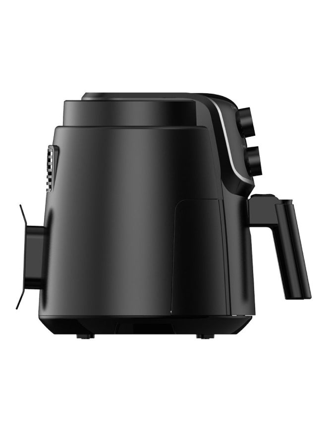Midea XL Air Fryer with Dual Cyclone Rapid Hot Technology for Frying, Grilling, Broiling, Roasting, Baking, Toasting, Timer up to 60 minutes & Temperature Control up to 200°C 5 L 1500 W MFTN40D2 Black - Image 3