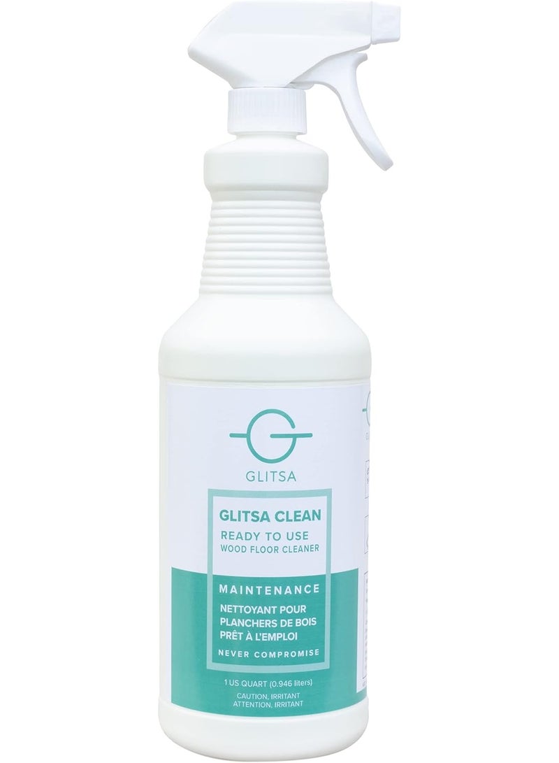Glitsa Clean Hardwood Floor Cleaner - 32 oz Spray - Image 1