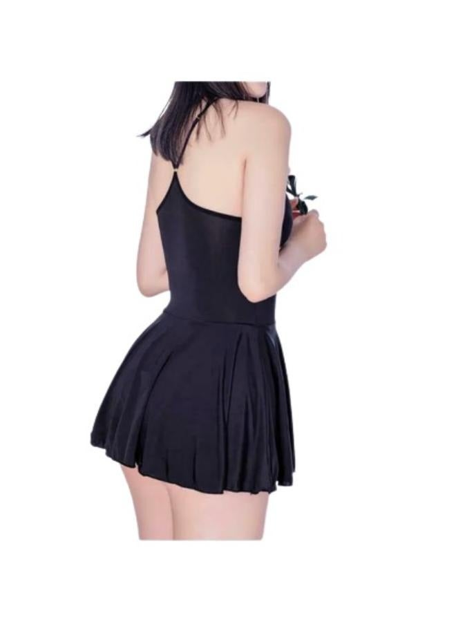 Women's Shiny Strappy Bodycon Skirt Mini Dress Cocktail  - Image 2