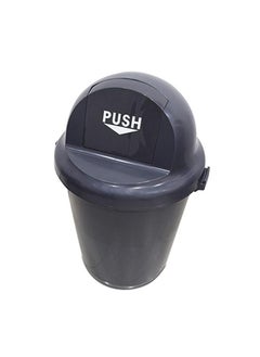Generic Round Swing-Lid Trash & Garbage Bin | Durable Plastic Construction | Versatile For High Traffic Areas in Kitchens, Restaurants, Homes, Hotels, & More | 100 Liters 
