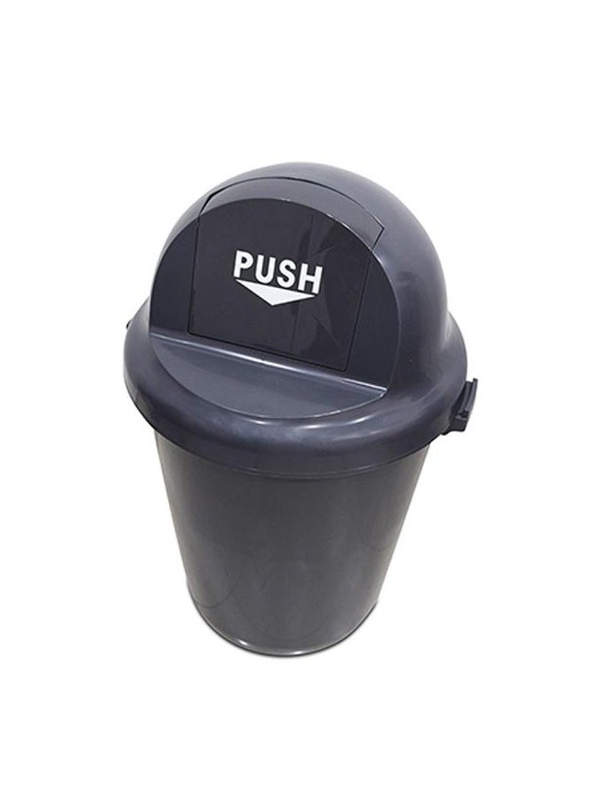 Round Swing-Lid Trash & Garbage Bin | Durable Plastic Construction | Versatile For High Traffic Areas in Kitchens, Restaurants, Homes, Hotels, & More | 100 Liters 