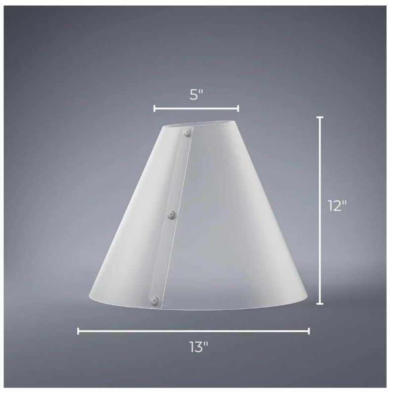 GloPRO مصباح ضوء المتجر وقبعة التشتت لتصوير المنتجات، مخروط ناشر ضوء مضاد للانعكاس وموزع للأجسام العاكسة - Image 2