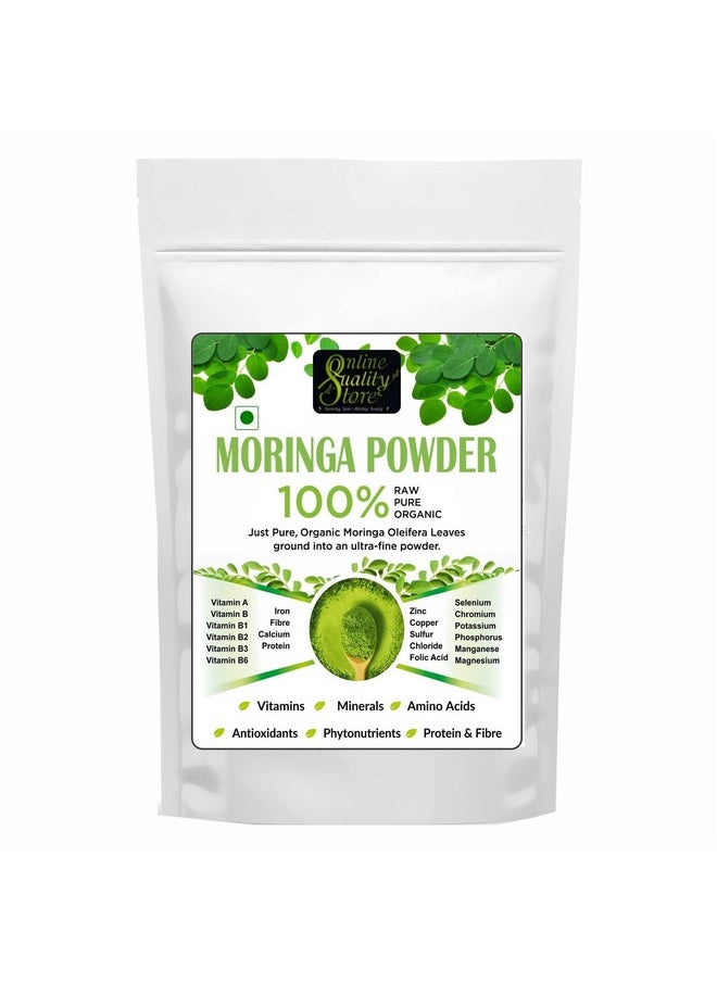 Online Quality Store Organic Moringa Leaf Powder - 100G For Food,Helps In Immunity Booster, Stress Relief, Improves Metabolism  - Image 1