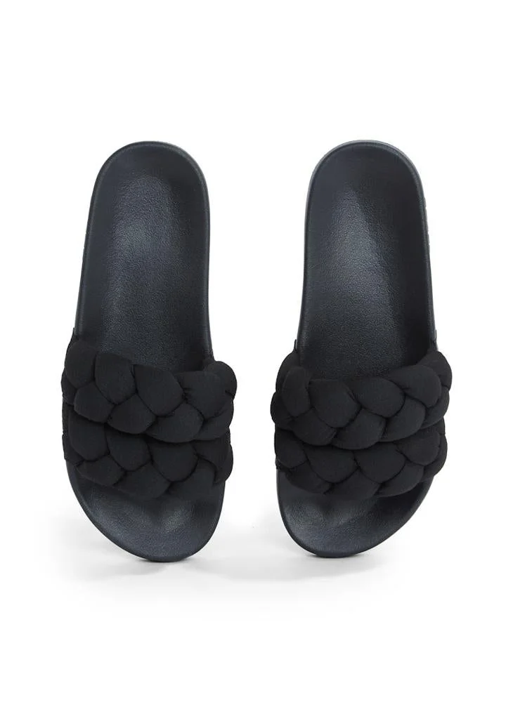 تومي جينز Braided Single Strap Slides