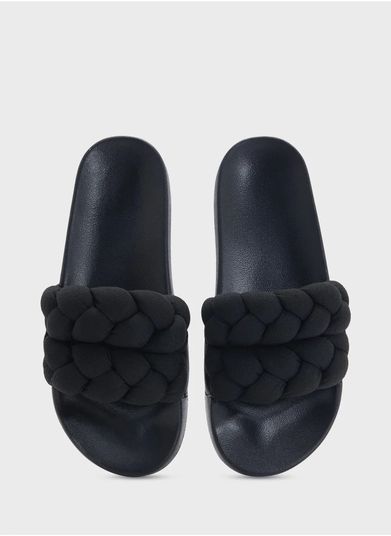 TOMMY JEANS Braided Single Strap Slides