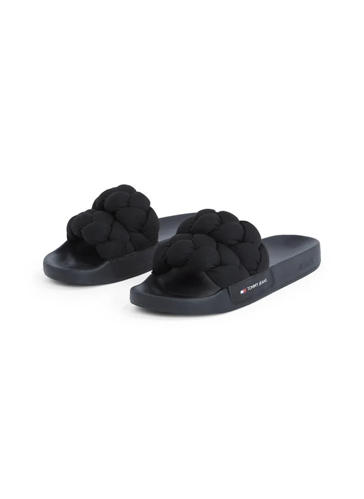TOMMY JEANS Braided Single Strap Slides