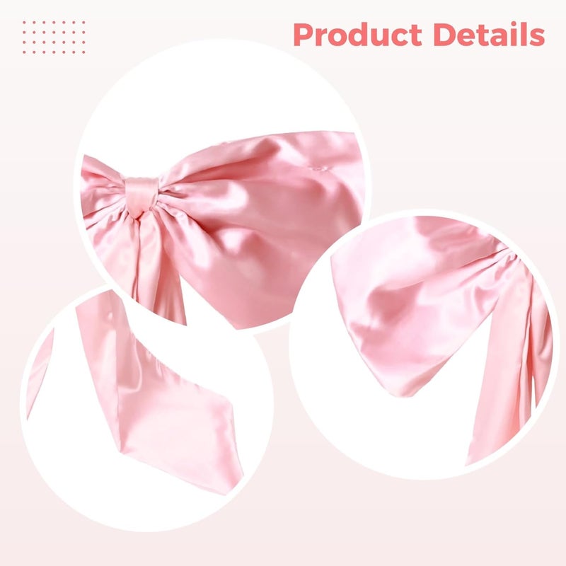 Holiday Wedding Party Home Decorations, Giant Christmas Front Door Bow, 24 X 12 in Large Bow with 36 in Tails, Elegant Satin Bow - Image 5