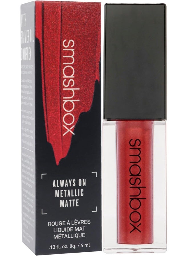 Smashbox Always On Metallic Matte Liquid - Hot Damn For Women 0.13 Oz Lipstick - Image 3