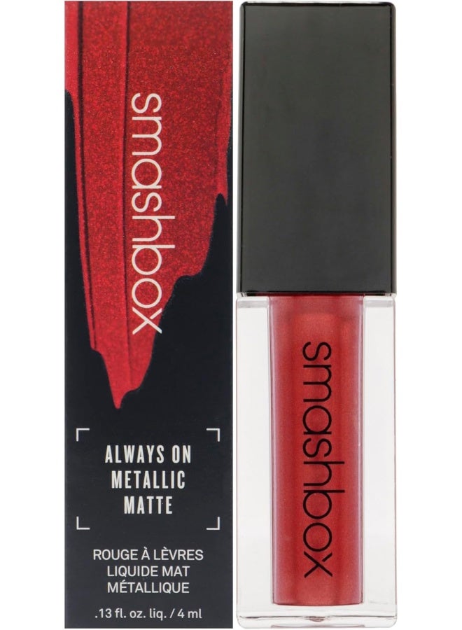 Smashbox Always On Metallic Matte Liquid - Hot Damn For Women 0.13 Oz Lipstick - Image 1