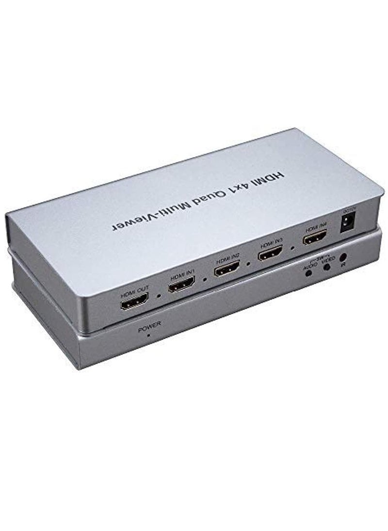 Generic - Tobo 4X1 HDMI Multi-viewer HDMI Quad Screen Real Time Multiviewer with HDMI Seamless Switcher Function Full 1080P&3D Support 5 Modes for PS3/PC/STB/DVD (4X1 HDMI Multi-viewer)(TD-427H-05) - Image 1