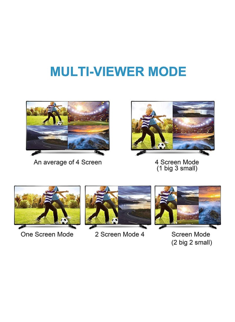 Generic - Tobo 4X1 HDMI Multi-viewer HDMI Quad Screen Real Time Multiviewer with HDMI Seamless Switcher Function Full 1080P&3D Support 5 Modes for PS3/PC/STB/DVD (4X1 HDMI Multi-viewer)(TD-427H-05) - Image 1