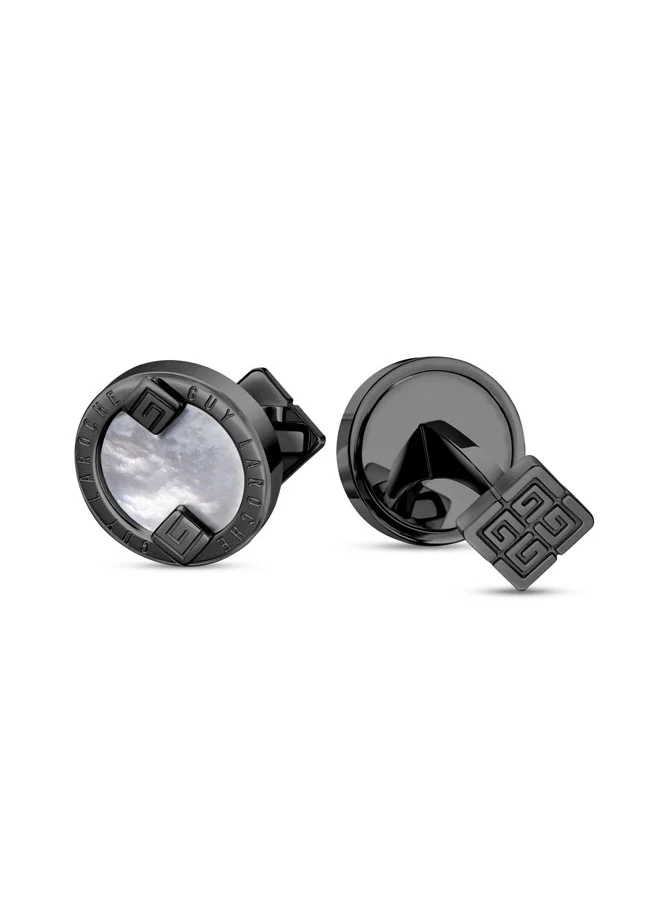 غاي لاروش Leon Silver & Grey Cufflinks for Men