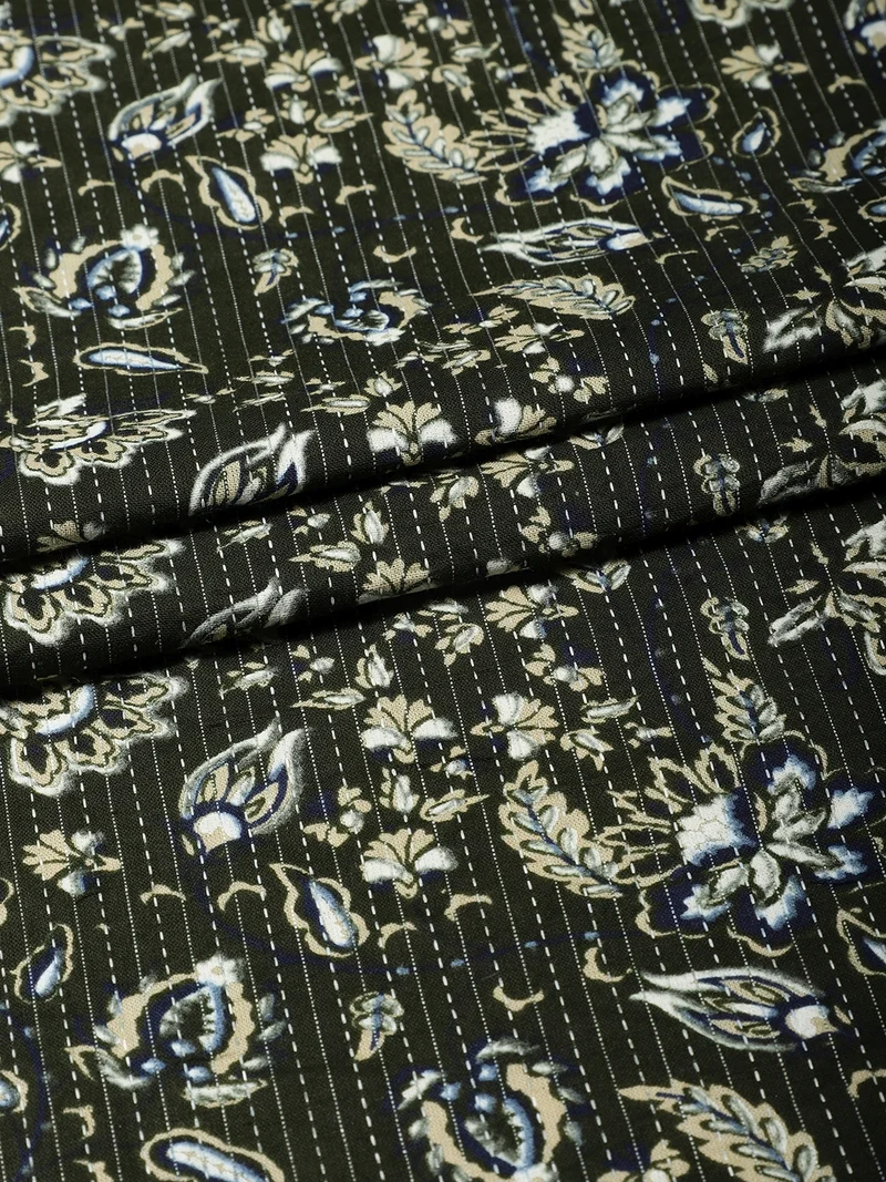 أيه كيه إس Floral Print Fabric One Meter for Crafting