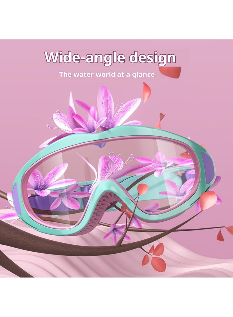 ZERIFAM Kids Swimming Goggles, Swimming Goggles Kids for Boys Girls 2-16 Years, Large Lens Anti Fog Watertight Comfortable Swim Goggles for Kids Children with Earplugs - Image 3