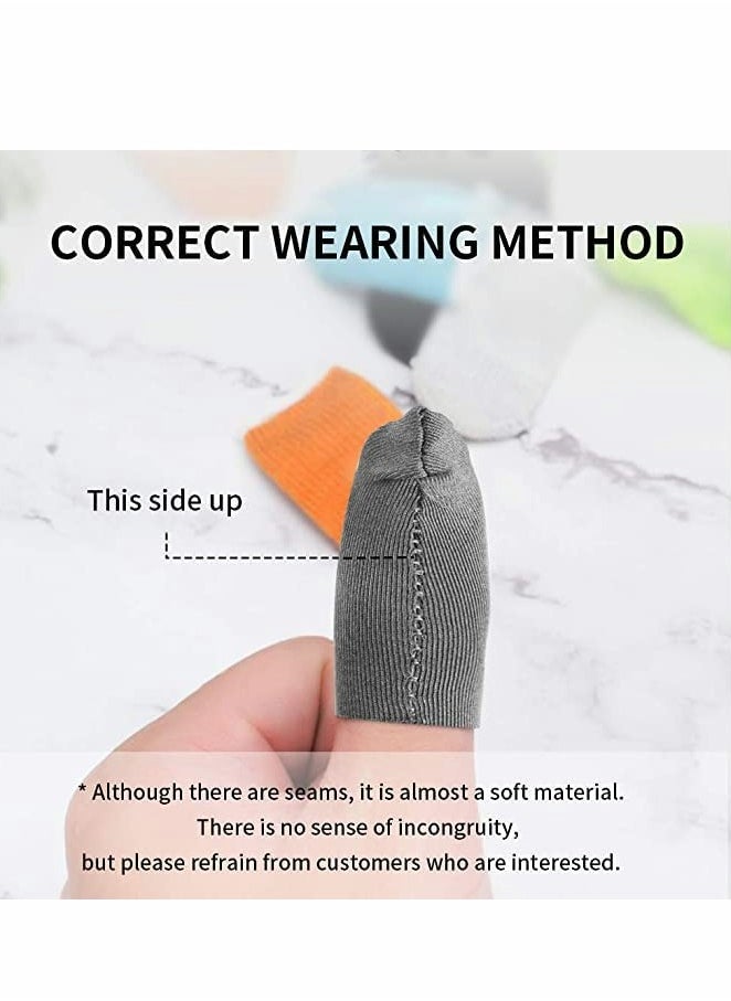 Beauenty Gaming Finger Sleeves, 12 Pack Ultra-Sensitive Anti-Sweat Breathable Covers with 2 Mobile L1R1 Game Triggers for Phone Gaming, Six-Finger Linkage for Enhanced Shooter Control  - Image 3