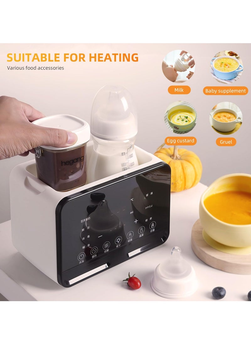 Bebiland - 9-In-1 Baby Double Bottle Warmer for Breastmilk with Timer, Universal Bottle Warmer , Accurate Temperature Control Mobile Bottle Warmer - Image 1