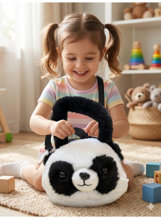 Fluffmals لعبة حيوانات محشوة فلوفمالز - حقيبة باندا 15 سم - Image 3