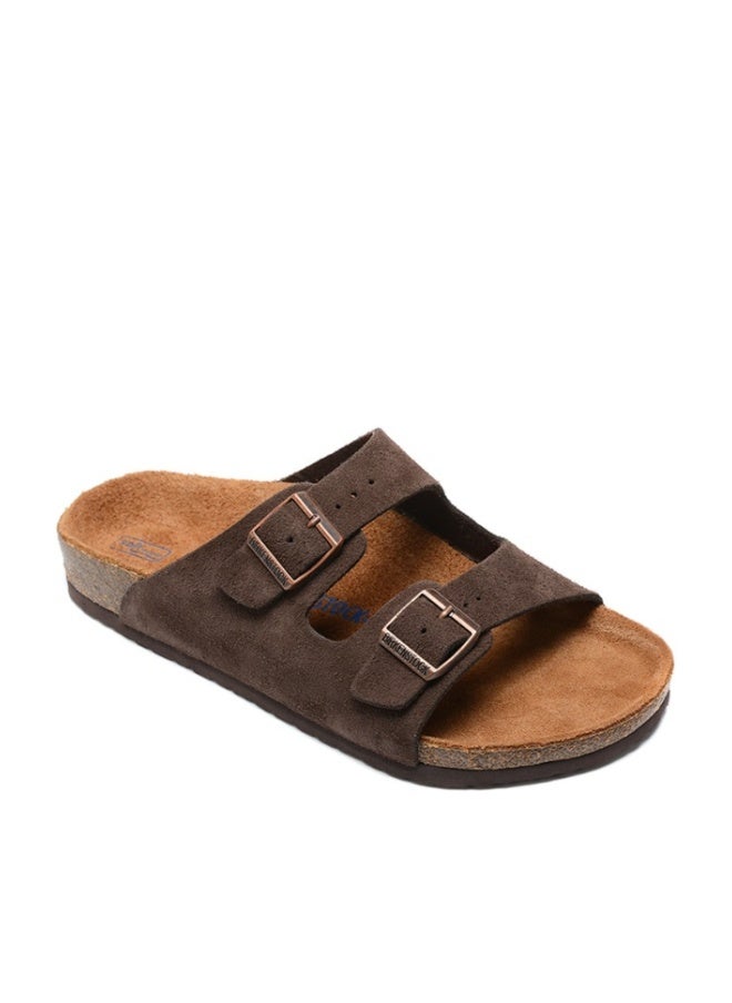 Birkenstock Style Double Buckle Casual Slides - Image 1