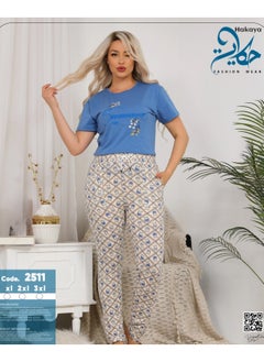 Star Tex Summer Pajamas Home Wear Summer Cotton Half Sleeve Women Chest Embroidery Pajamas  - Image 2