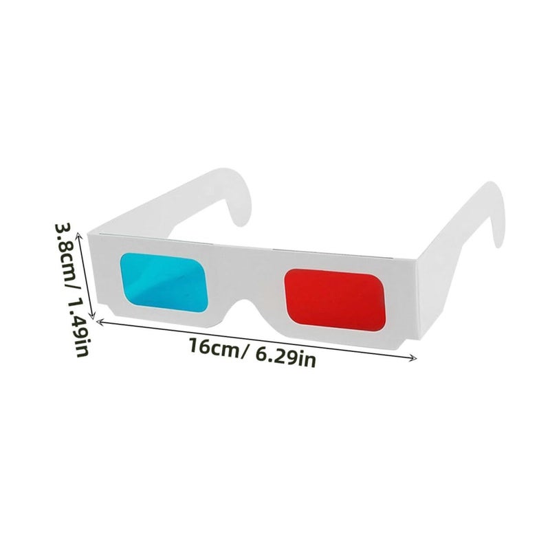 DOITOOL 70pcs Anaglyph 3D Glasses Red Blue Cardboard for Movies Home Theater Disposable Lightweight TV Viewing Educational Use - Image 3