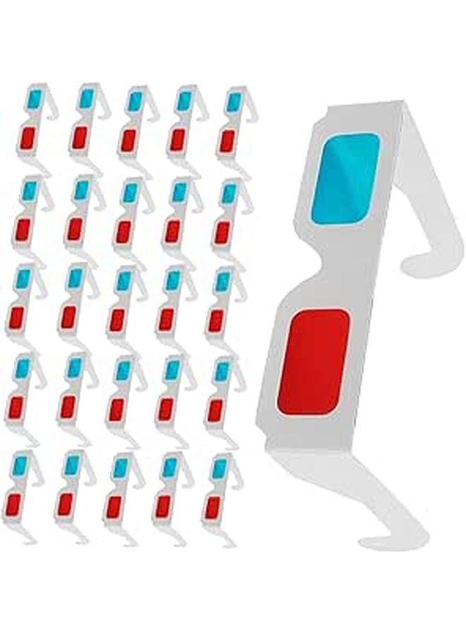 DOITOOL 70pcs Anaglyph 3D Glasses Red Blue Cardboard for Movies Home Theater Disposable Lightweight TV Viewing Educational Use - Image 1