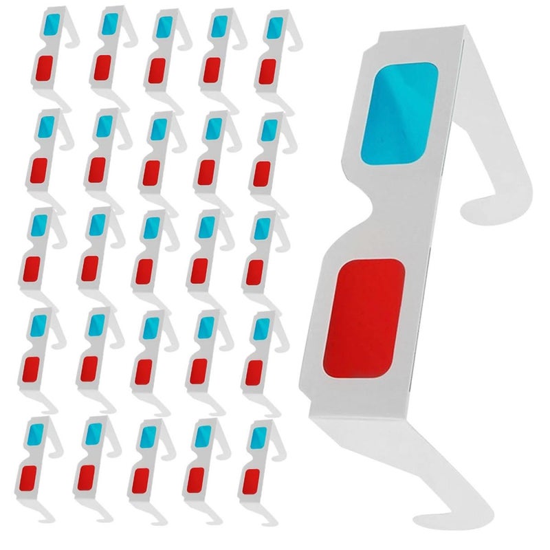 DOITOOL 70pcs Anaglyph 3D Glasses Red Blue Cardboard for Movies Home Theater Disposable Lightweight TV Viewing Educational Use - Image 2