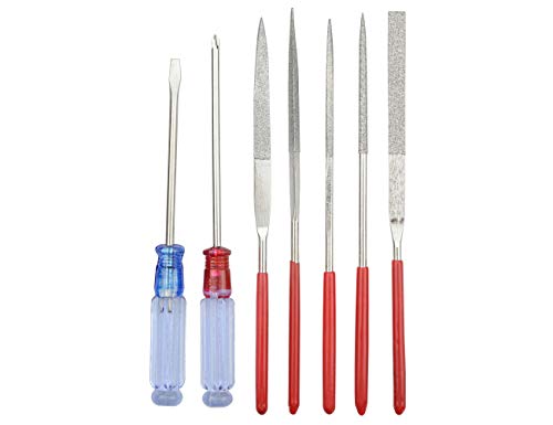 BXQINLENX Professional 20 PCS Model Tools Kit Modeler Basic Tools Craft Set Hobby Building Tools Kit for Gundam Car Model Building Repairing and Fixing(I) - Image 5