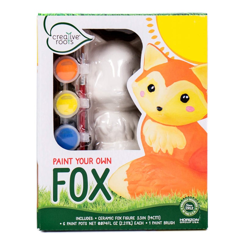 Creative Roots Paint Your Own Fox DIY Fox Kids Painting Set Creativity for Kids Ceramic Painting Kit for Kids Ceramics to Paint Paint Your Own Ceramic Ages 5 - Image 4