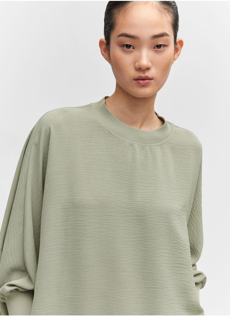 MANGO - Crew Neck Sweatshirt - Image 1