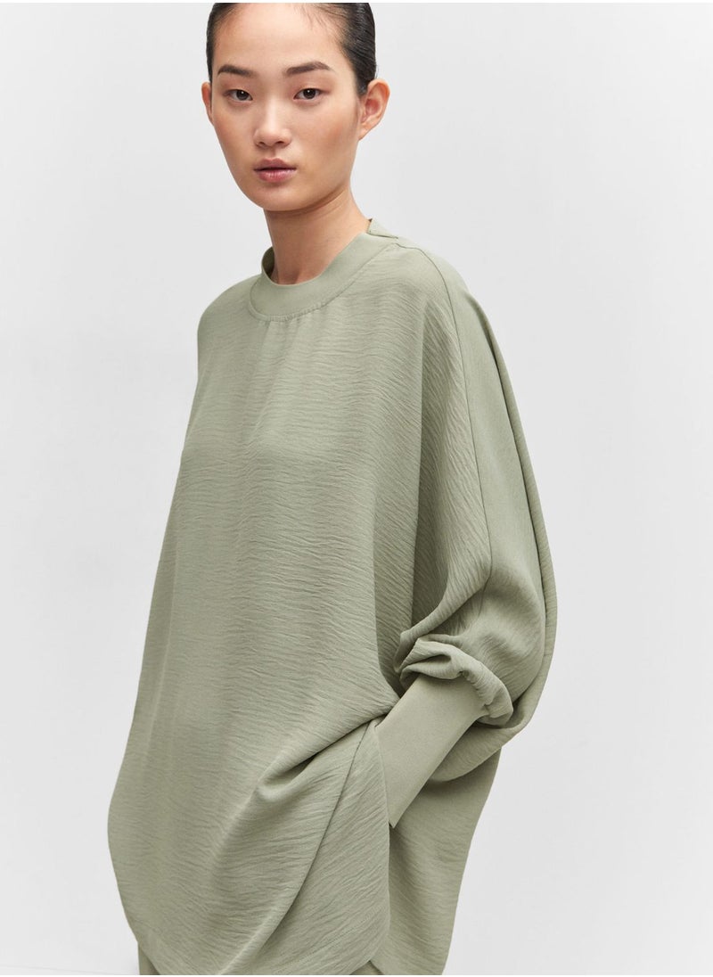 MANGO - Crew Neck Sweatshirt - Image 1