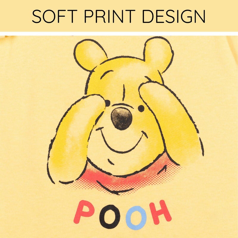 Disney Winnie the Pooh Infant Baby Boys Romper and Bucket Sun Hat Yellow 12 Months - Image 3