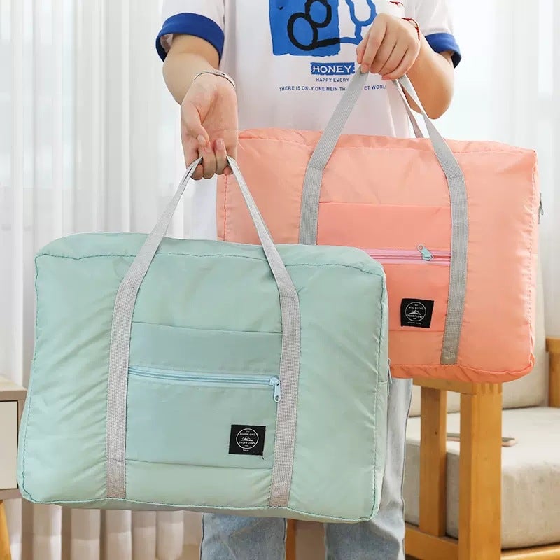 Large-Capacity Travel Bag For Women, Foldable Luggage, Maternity Bag, Storage Bag, Satchel Hand-Held Simple Short-Distance Trolley Bag - Image 3