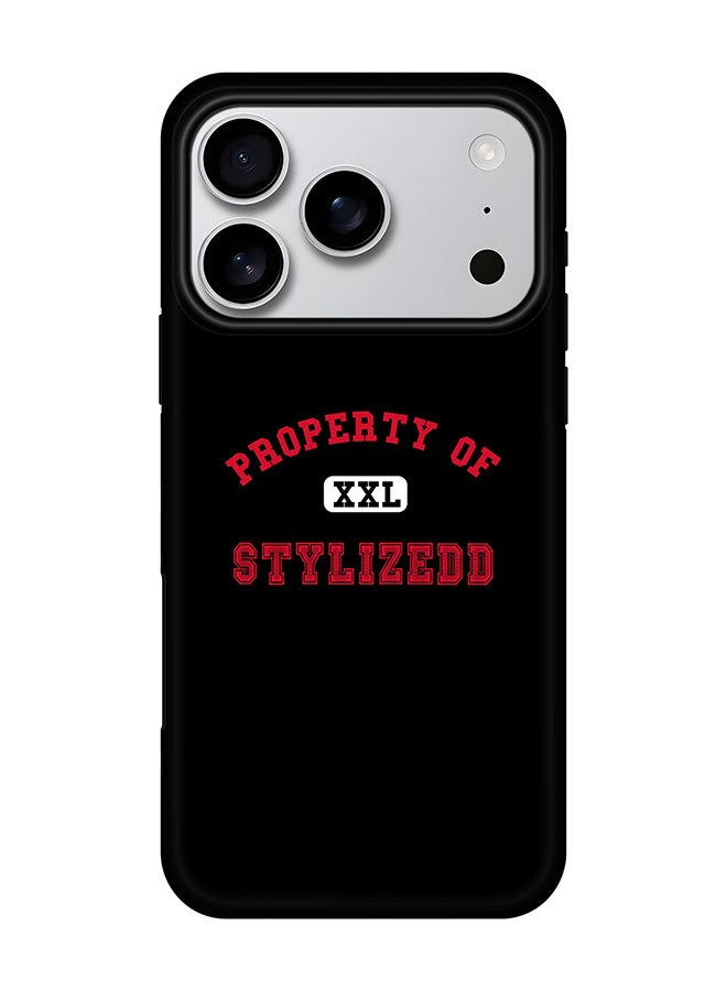 Stylizedd Tough Pro Magnetic Case for iPhone 17 Pro, Dual Layer hybrid PC + TPU Mobile Cover Matte - Property of Stylizedd