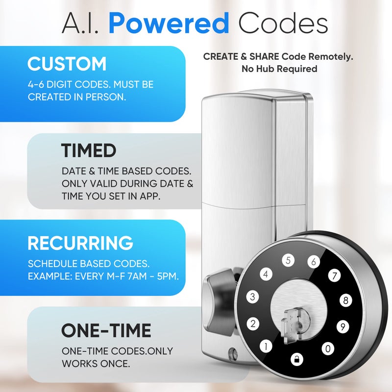 Sifely Deadbolt, Keyless Entry Door Lock, Smart Lock, Keyless Door Lock, Keypad Entry Door Lock, Passcode Door Lock, Code Door Lock, Digital Door Lock, Smart Door Lock - Image 4