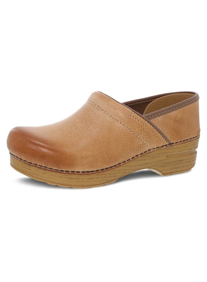 Dansko Women's Professional Clog, Honey Distressed, 6.5/7 UK Wide - Image 1