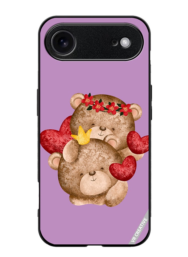 Protective Case Cover For Apple iPhone 17 Air Bear Love Design Multicolour