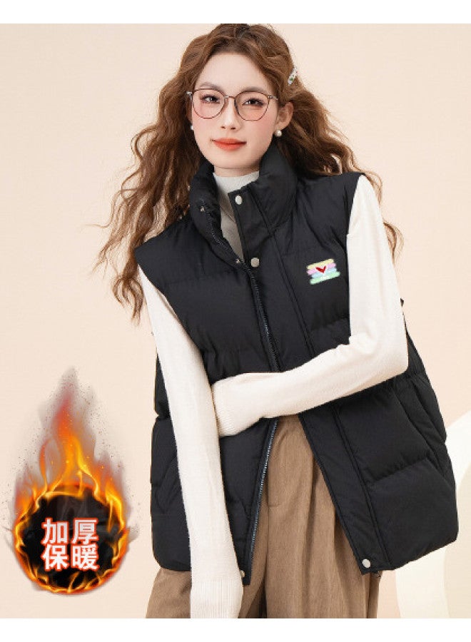 Baleno Spring And Autumn Hong Kong Style Sleeveless Stand Collar Vest Cotton Garment Comfortable Casual Outdoor Sports Cardigan Waistcoat - Image 1