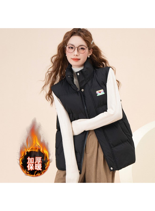 Baleno Spring And Autumn Hong Kong Style Sleeveless Stand Collar Vest Cotton Garment Comfortable Casual Outdoor Sports Cardigan Waistcoat - Image 2
