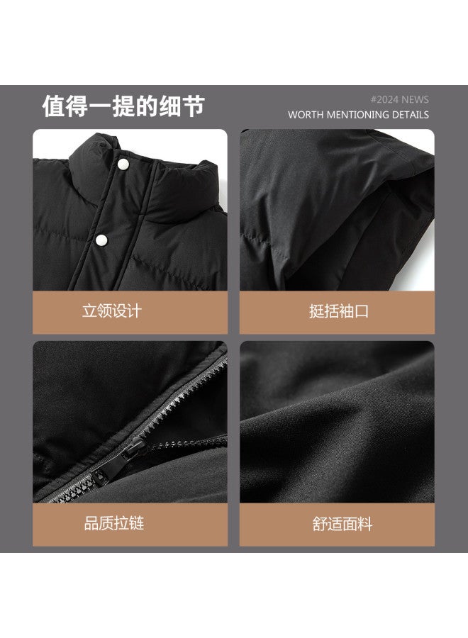 Baleno Spring And Autumn Hong Kong Style Sleeveless Stand Collar Vest Cotton Garment Comfortable Casual Outdoor Sports Cardigan Waistcoat - Image 5