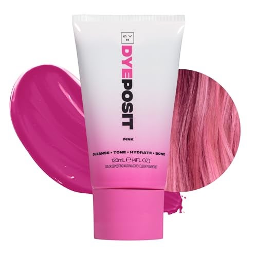 Good Dye Young Color Depositing Mask, DYEposit Color Depositing Conditioner, Toning Treatment, Tone & Enhance Color-Treated Hair - Semi Permanent Hair Dye, Vegan and Cruelty-Free (Pink) 4 fl oz - Image 1