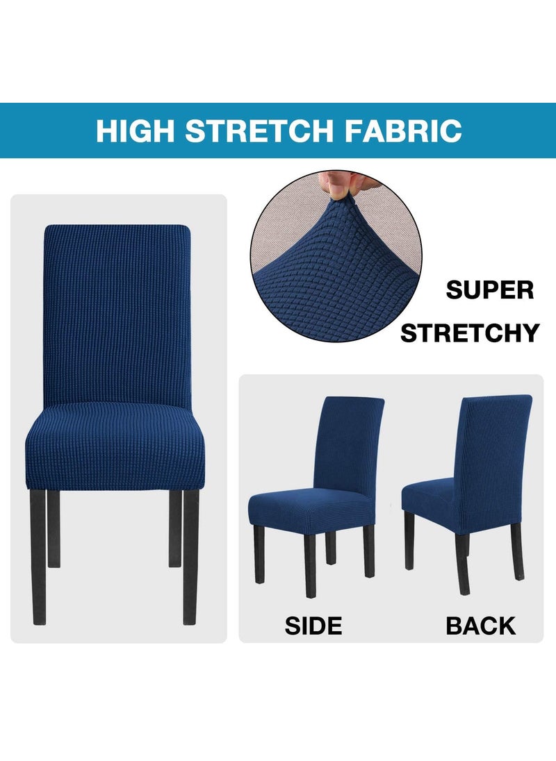 Cloud Search Cloud Search Dining Chair Cover Dining Chair Covers Set of 4 Easy Chair Cloth Elastic and Washable Dining Table Chair Cover Seater Waterproof Elastic Chair Covers for Home Party Wedding  - Image 3
