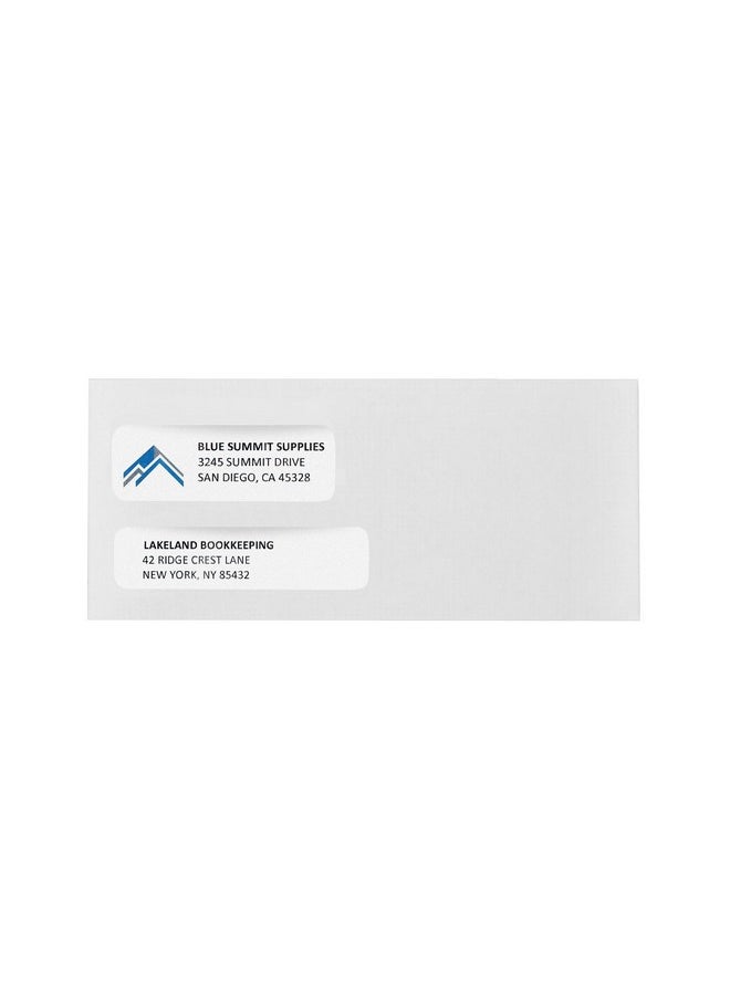 Blue Summit Supplies 500 No. 9 Flip and Seal Double Window Security Envelopes - Designed for Quickbooks Invoices and Business Statements with Self Seal Flip Press and Seal Flap -Number 9 Size 3 7/8 Inch X 8 7/8 Inch  - Image 5