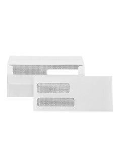 500 No. 9 Flip and Seal Double Window Security Envelopes - Designed for Quickbooks Invoices and Business Statements with Self Seal Flip Press and Seal Flap -Number 9 Size 3 7/8 Inch X 8 7/8 Inch