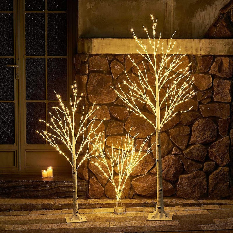 LITBLOOM Lighted Birch Twig Tree with Fairy Lights 4FT 200 LED Lights for Indoor Outdoor Home Christmas Holiday Decoration - Image 5