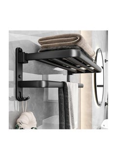 Generic Drillless Bathroom Towel Racks, Bathroom Accessories Towel Stand, Stainless Steel Bathroom Towel Racks, Adhesive Towel Bar Bathroom Kit Bathroom Accessories  - Image 1