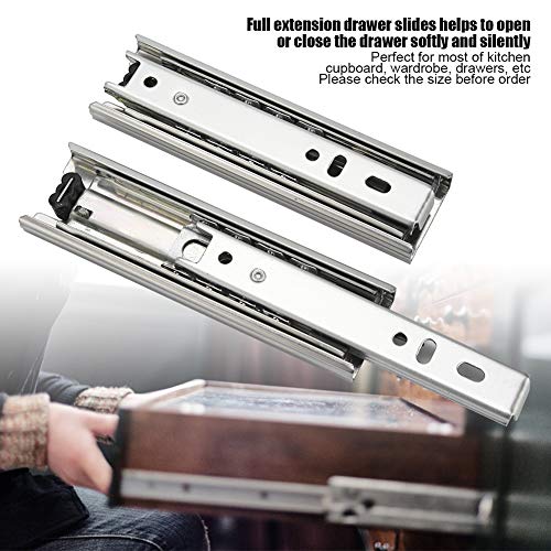 Haofy 2PCS 5inch Drawer Slides, Soft Close Ball Bearing Drawer Runners, Full Extension Side Mount Sliding Furniture Guide Undermount Drawer Mini Drawer Rails Kitchen Table Cabinet - Image 5